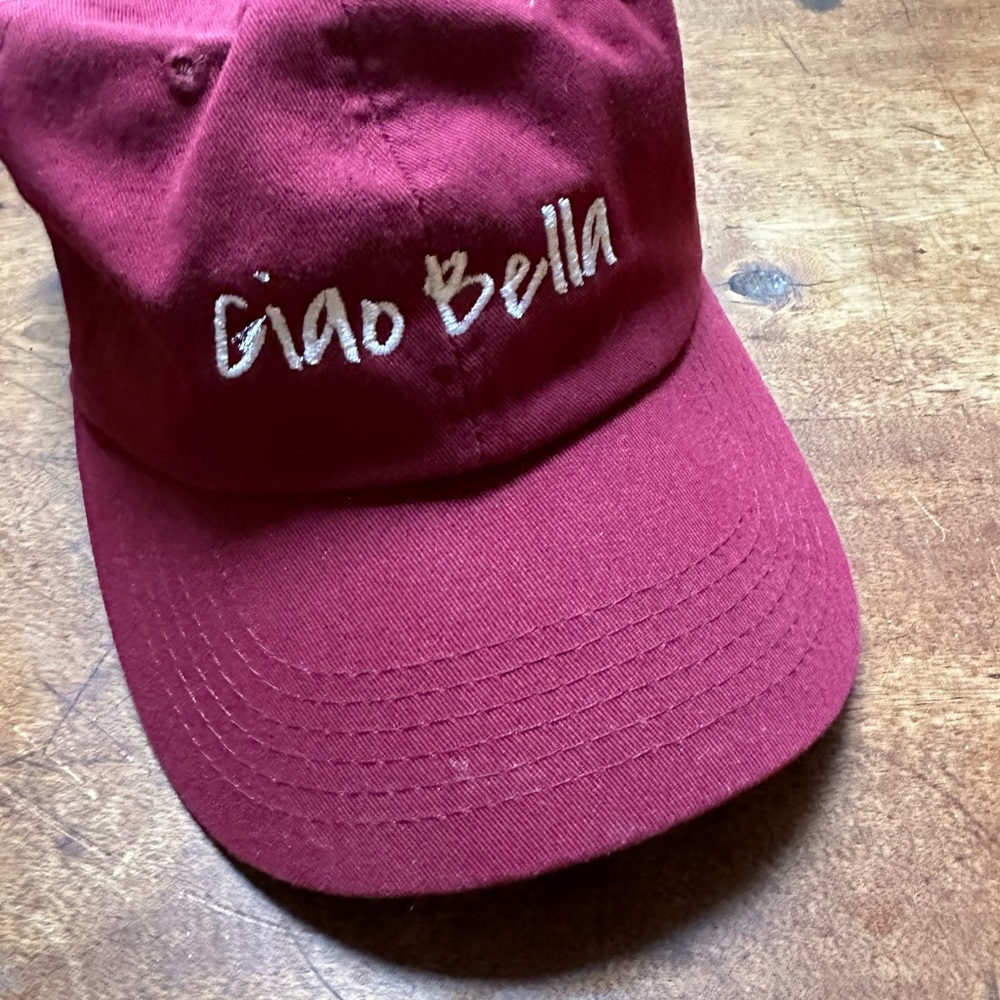Red 'Ciao Bella' Cap